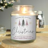 Personalised Christmas Sending Love Large Scented Jar Candle Extra Image 1 Preview